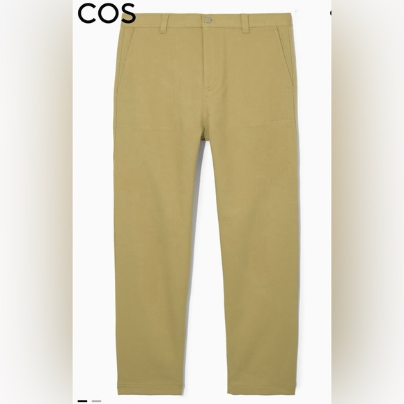 COS STRAIGHT-LEG UTILITY PANTS IN Beige - Picture 1 of 7